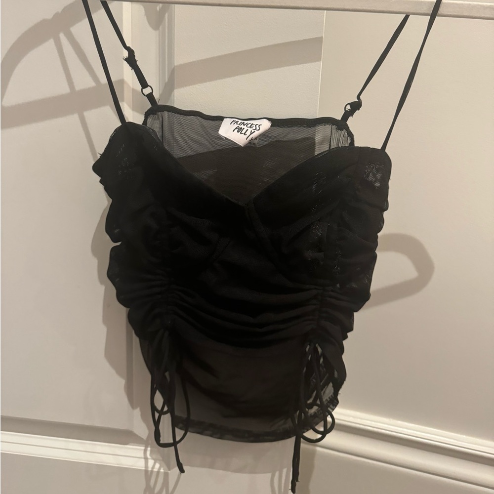 Black Princess Polly Tank Top